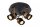 Deckenspot flexibel 3-flammig Gold Schwarz GU10 B:21 cm