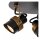 Deckenspot flexibel 3-flammig Gold Schwarz GU10 B:21 cm