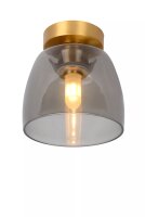 Blendarme Deckenlampe Rauchglas Gold IP44 elegant Retro