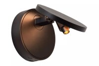 LED Wandlampe verstellbar Schwarz T:15,1 cm 1800-3000 K