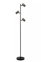 Stehleuchte GU10 3-flammig Rauchglas 154 cm flexibel