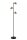 Stehleuchte GU10 3-flammig Rauchglas 154 cm flexibel