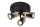 Deckenspot Rauchglas Metall Schwarz GU10 verstellbar