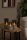 LED Tischlampe 3-er Set Rauchglas Grau Ø8 cm 2700 K