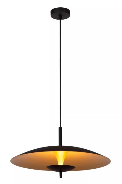 LED Hängeleuchte Loft Metall Schwarz Gold Ø47 cm 3000 K