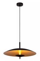 LED Hängeleuchte Loft Metall Schwarz Gold Ø47...