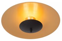 LED Deckenleuchte Loft Metall Schwarz Gold &Oslash;35 cm 9 W