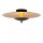 LED Deckenleuchte Loft Metall Schwarz Gold Ø35 cm 9 W