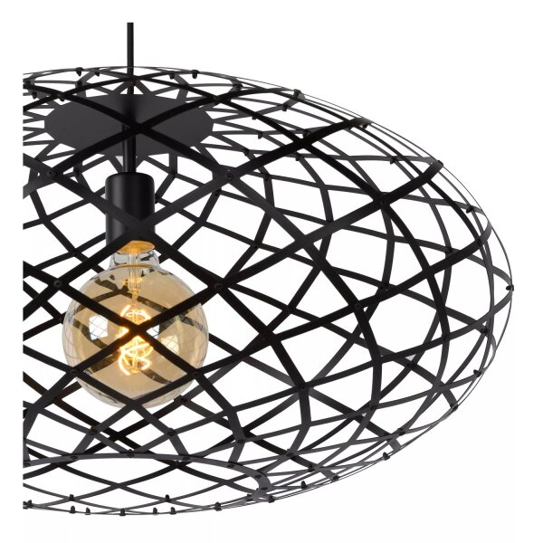 Dekorative Hängeleuchte Schwarz E27 Industrie Ø65 cm