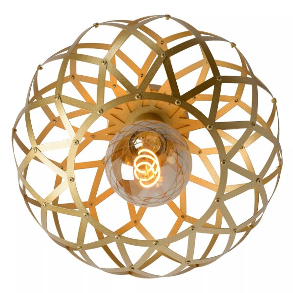 Dekorative Deckenleuchte Gold Ø30 cm rund E27 Industrie