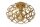 Dekorative Deckenleuchte Gold Ø30 cm rund E27 Industrie