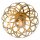 Dekorative Deckenleuchte Gold Ø30 cm rund E27 Industrie