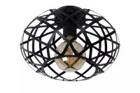 Dekorative Deckenlampe Schwarz Ø30 cm E27 Industrie
