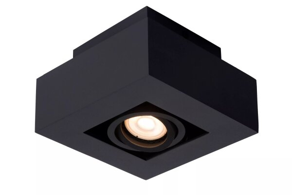 Verstellbarer Deckenspot Aluminium Schwarz L:14 cm GU10