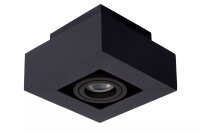 Verstellbarer Deckenspot Aluminium Schwarz L:14 cm GU10