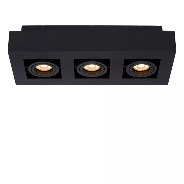 Deckenstrahler Aluminium Schwarz 36 cm GU10 3-flammig