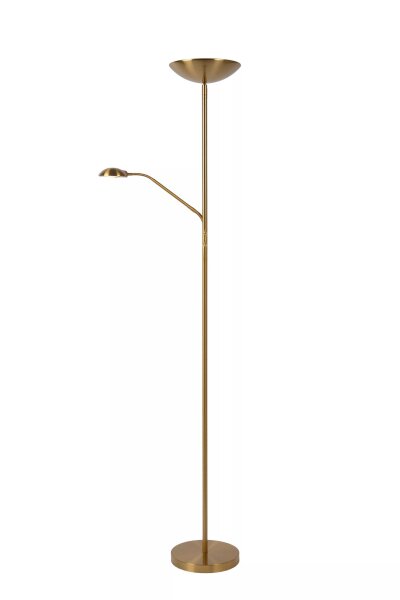 LED Deckenfluter Leselicht Metall Gold 180 cm 3000 K