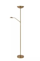 LED Deckenfluter Leselicht Metall Gold 180 cm 3000 K