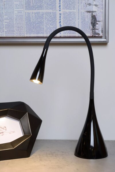 LED Schreibtischleuchte flexibel Schwarz 3000 K dimmbar