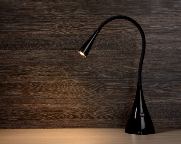 LED Schreibtischleuchte flexibel Schwarz 3000 K dimmbar
