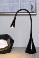 LED Schreibtischleuchte flexibel Schwarz 3000 K dimmbar