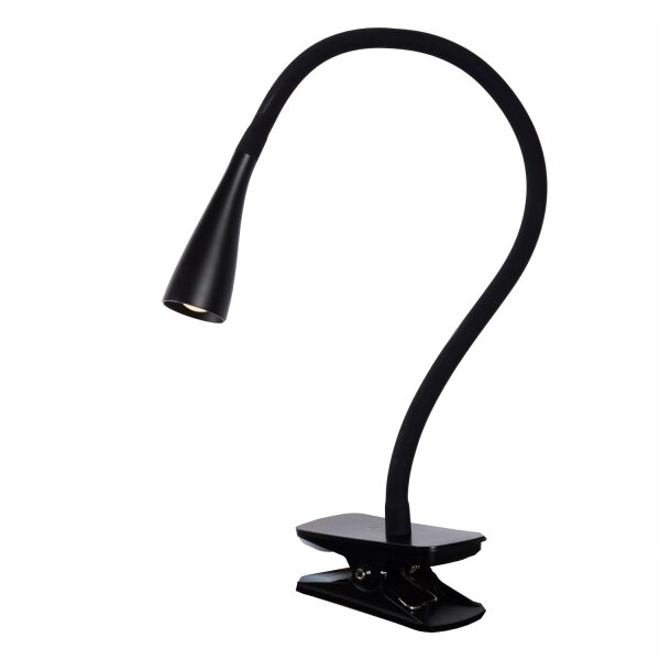 LED Schreibtischlampe flexibel Schwarz 3000 K klemmbar