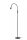LED Stehlampe Schwarz dimmbar 145 cm 3000 K verstellbar