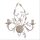 Florale Wandleuchte 2-flmg. Creme/Gold