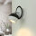 Wandspot rund Ø 11 cm Schwarz Weiß schwenkbar Edelstahl