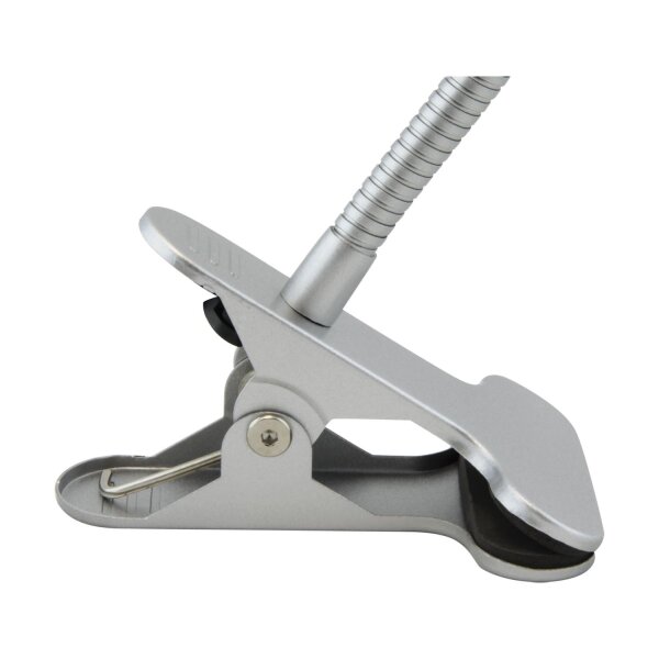 LED Klemmleuchte Flexarm H: 60 cm in Silber 4100 K 248 lm