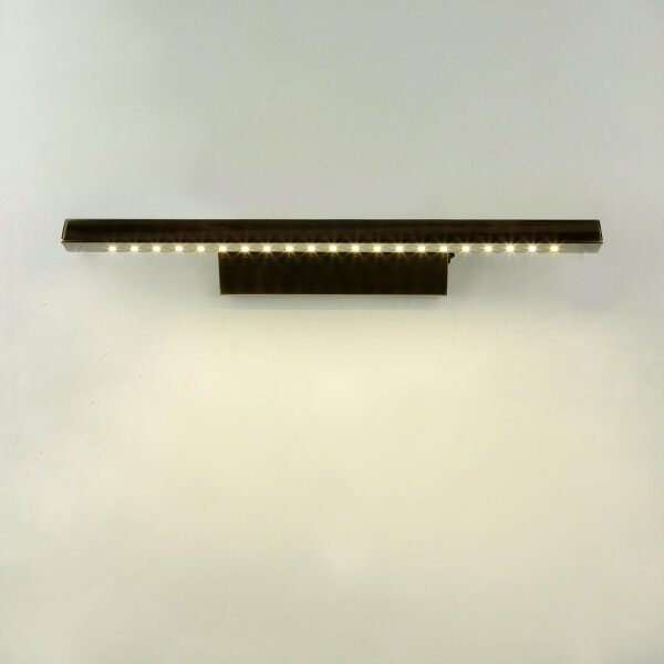 LED Bilderlampe B: 40,7 cm in Messing antik 3900 K neutralweiß