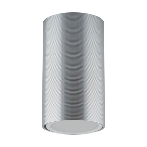 Deckenleuchte Chrom GU10 H: 10 cm klein Metall Aufputz