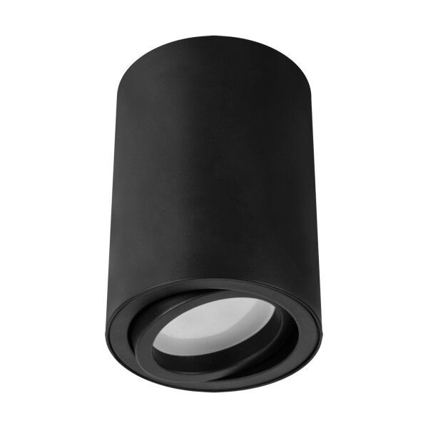Deckenspot Schwarz GU10 Ø 7 cm H: 10 cm klein schwenkbar