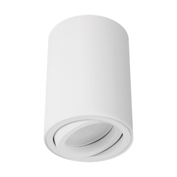 Deckenspot Weiß GU10 Ø 7 cm H: 10 cm schwenkbar Aufputz