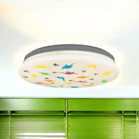 LED Deckenlampe IP44 Weiß Bunt Ø 33,5 cm...
