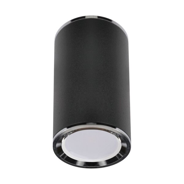 Deckenleuchte Schwarz Ø 5,4cm H: 10,6cm klein Aluminium GU10