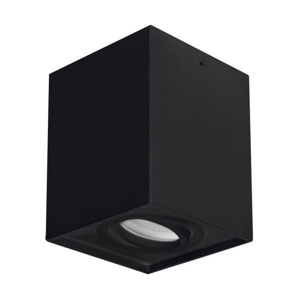 Deckenlampe Schwarz B: 9,4 cm H: 12,5 cm schwenkbar GU10