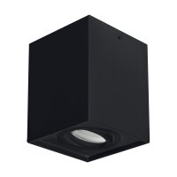 Deckenlampe Schwarz B: 9,4 cm H: 12,5 cm schwenkbar GU10