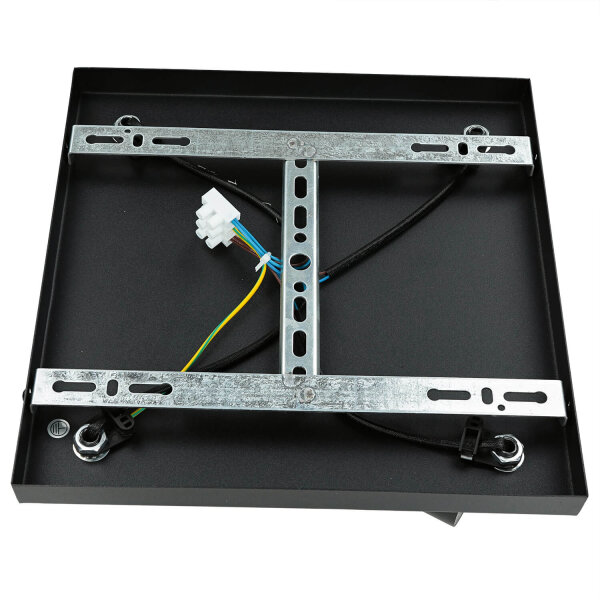 Deckenlampe Schwarz B: 25 cm schwenkbar 4-flammig GU10