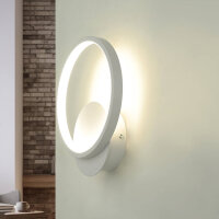 LED Wandleuchte Ring Ø 19,5 cm 4100 K Metall 760...