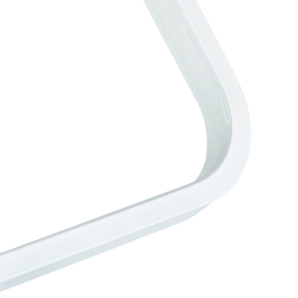 LED Wandleuchte B: 22 cm H: 29 cm Weiß 4100 K Metall eckig