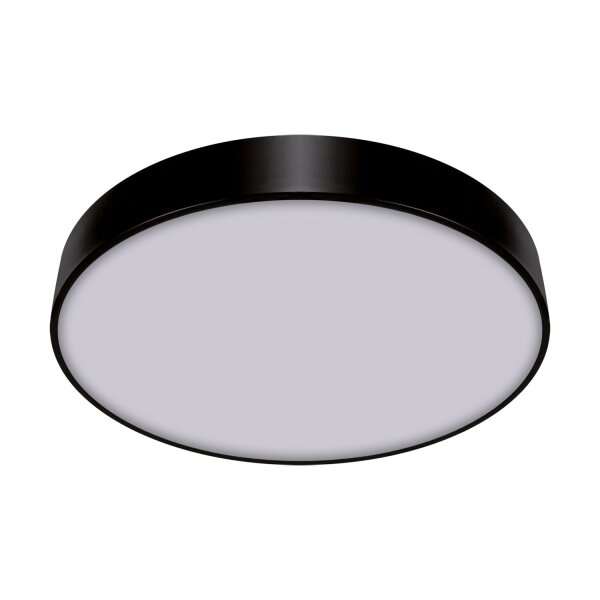 LED Deckenlampe Schwarz Ø 50 cm 4000 K blendarm rund