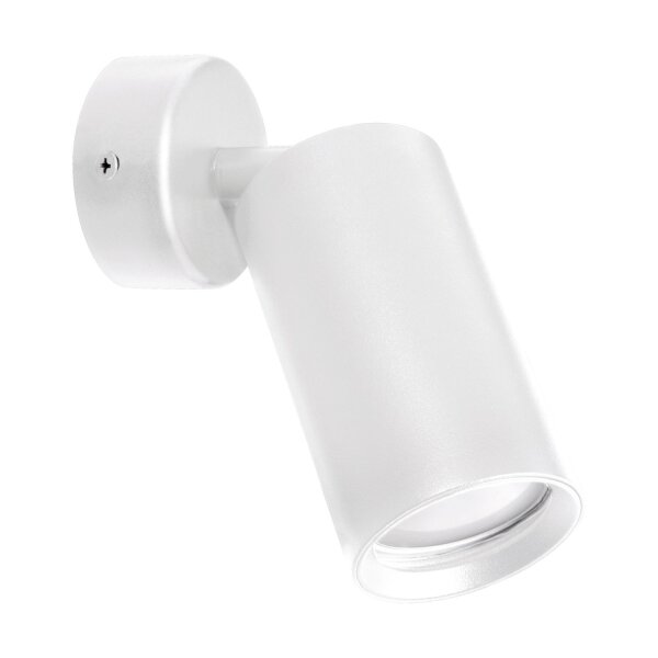 Wandlampe Metall Ø 6 cm klein schwenkbar GU10 Weiß EMILY