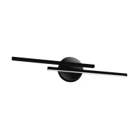 LED Spiegelleuchte IP44 Schwarz B: 55 cm 4100 K 780 lm