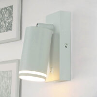 Wandlampe mit Schalter Metall GU10 H: 14 cm schwenkbar...