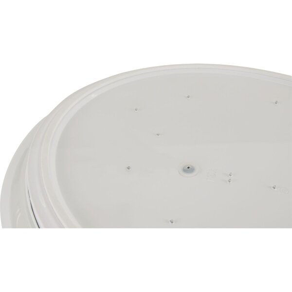 LED Deckenleuchte rund IP44 Silber Weiß Ø 51 cm Fernbedienung