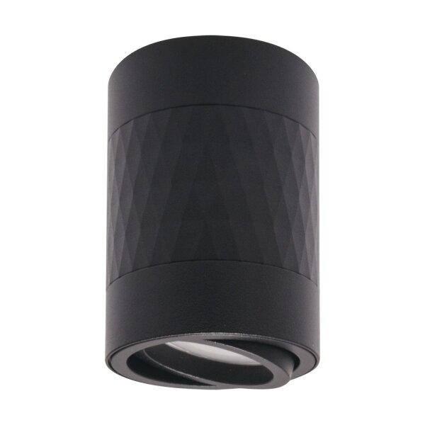 Deckenleuchte Schwarz schwenkbar Ø 7 cm H: 10 cm klein GU10