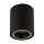 Deckenlampe Schwarz GU10 Ø 8 cm H: 10 cm Aluminium Aufputz