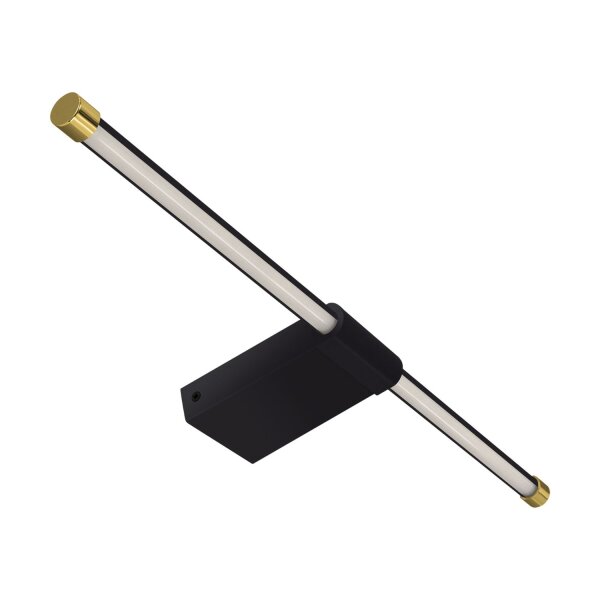 LED Spiegelleuchte Schwarz Gold IP44 4100 K 730 lm B: 50cm