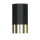 Deckenlampe klein Ø 5,5 cm H: 10 cm Schwarz Gold GU10 Aufputz